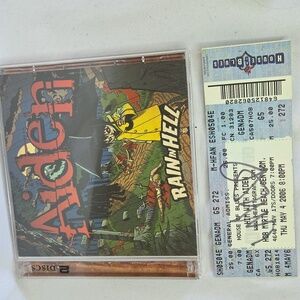 Aiden Rain in Hell 2 Disc CD With Will Francis Autographed Ticket 2006